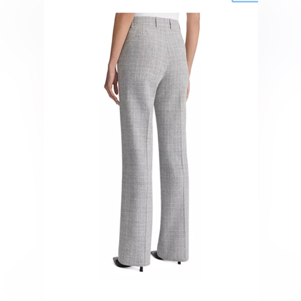 Lafayette 148 New York Sullivan Glen plaid wool blend boule’ Wide Leg Pants - Picture 4 of 16